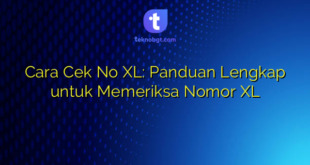 Cara Cek No XL: Panduan Lengkap untuk Memeriksa Nomor XL