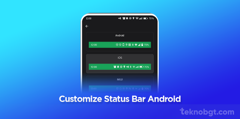 Cara Customize Status Bar Android