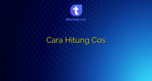 Cara Hitung Cos