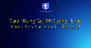 Cara Hitung Gaji PNS yang Harus Kamu Ketahui, Sobat TeknoBgt!