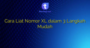 Cara Liat Nomor XL dalam 3 Langkah Mudah