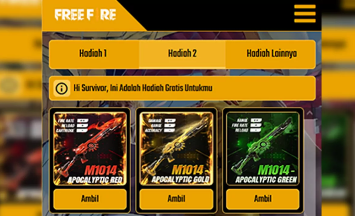 Cara Mendapatkan Hadiah Gratis dari Situs Freefireluckydraw com
