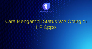 Cara Mengambil Status WA Orang di HP Oppo