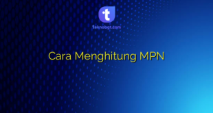 Cara Menghitung MPN
