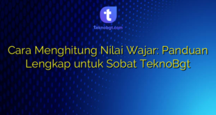 Cara Menghitung Nilai Wajar: Panduan Lengkap untuk Sobat TeknoBgt