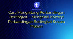 Cara Menghitung Perbandingan Bertingkat – Mengenal Konsep Perbandingan Bertingkat Secara Mudah