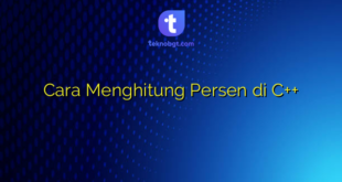 Cara Menghitung Persen di C++