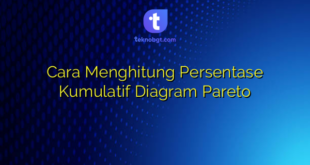 Cara Menghitung Persentase Kumulatif Diagram Pareto
