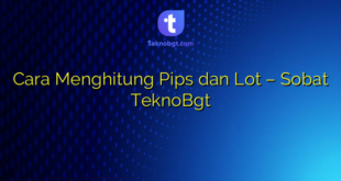 Cara Menghitung Pips dan Lot – Sobat TeknoBgt