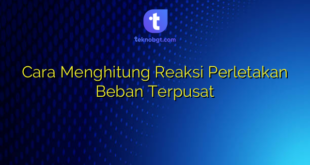 Cara Menghitung Reaksi Perletakan Beban Terpusat