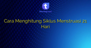 Cara Menghitung Siklus Menstruasi 21 Hari