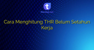 Cara Menghitung THR Belum Setahun Kerja