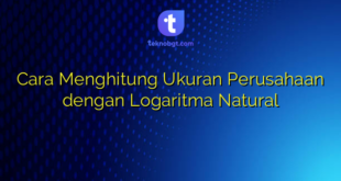 Cara Menghitung Ukuran Perusahaan dengan Logaritma Natural
