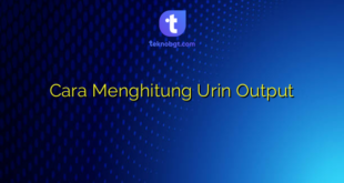 Cara Menghitung Urin Output