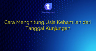 Cara Menghitung Usia Kehamilan dari Tanggal Kunjungan