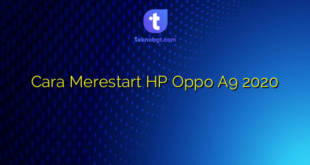 Cara Merestart HP Oppo A9 2020