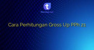 Cara Perhitungan Gross Up PPh 21