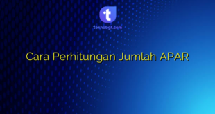 Cara Perhitungan Jumlah APAR