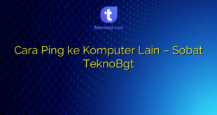 Cara Ping ke Komputer Lain – Sobat TeknoBgt