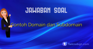 Contoh Domain dan Subdomain
