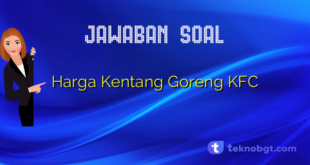 Harga Kentang Goreng KFC