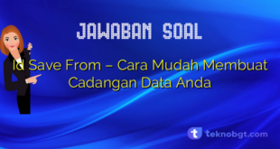 Id Save From – Cara Mudah Membuat Cadangan Data Anda