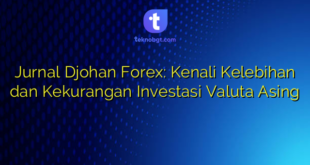 Jurnal Djohan Forex: Kenali Kelebihan dan Kekurangan Investasi Valuta Asing