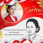 Graphic Design Vector Twibbon Tema Hari Kartini 2022
