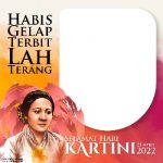 Graphic Design Vector Twibbon Tema Hari Kartini 2022