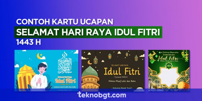 Kartu Ucapan Selamat Hari Raya Idul Fitri tahun 2022 1443 H