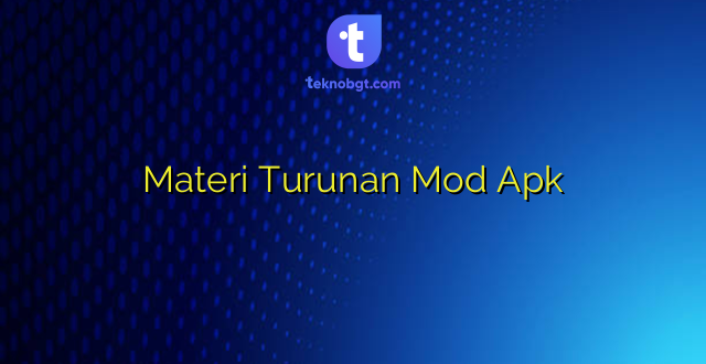 Materi Turunan Mod Apk