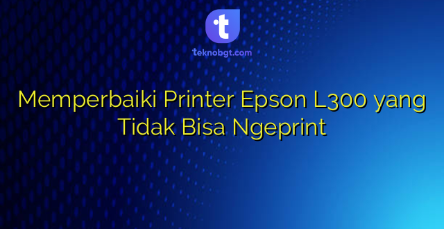 Memperbaiki Printer Epson L300 yang Tidak Bisa Ngeprint