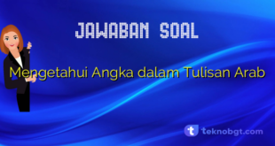 Mengetahui Angka dalam Tulisan Arab