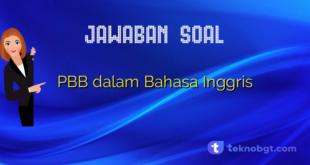 PBB dalam Bahasa Inggris