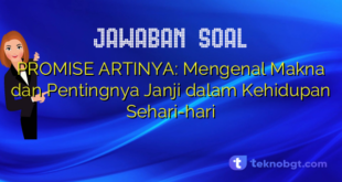 PROMISE ARTINYA: Mengenal Makna dan Pentingnya Janji dalam Kehidupan Sehari-hari