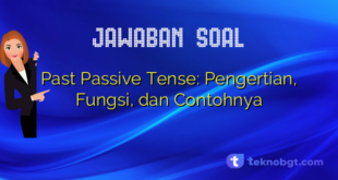 Past Passive Tense: Pengertian, Fungsi, dan Contohnya