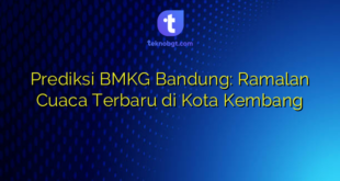 Prediksi BMKG Bandung: Ramalan Cuaca Terbaru di Kota Kembang