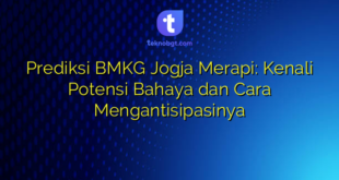 Prediksi BMKG Jogja Merapi: Kenali Potensi Bahaya dan Cara Mengantisipasinya