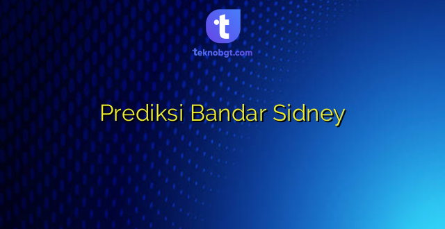 Prediksi Bandar Sidney