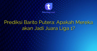 Prediksi Barito Putera: Apakah Mereka akan Jadi Juara Liga 1?