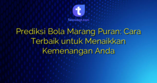 Prediksi Bola Marang Puran: Cara Terbaik untuk Menaikkan Kemenangan Anda