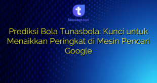 Prediksi Bola Tunasbola: Kunci untuk Menaikkan Peringkat di Mesin Pencari Google