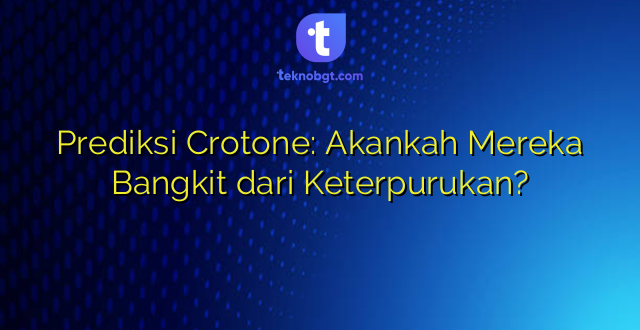 Prediksi Crotone: Akankah Mereka Bangkit dari Keterpurukan?