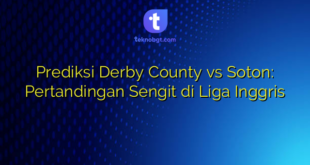 Prediksi Derby County vs Soton: Pertandingan Sengit di Liga Inggris