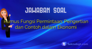Rumus Fungsi Permintaan: Pengertian dan Contoh dalam Ekonomi