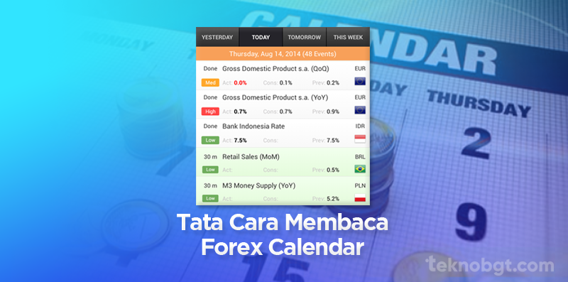 Tata Cara Membaca Tentang Forex Calendar