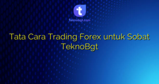 Tata Cara Trading Forex untuk Sobat TeknoBgt