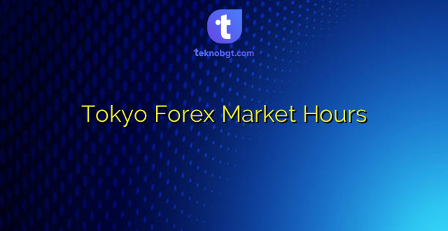 Tokyo Forex Market Hours