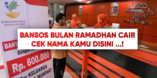 bansos bulan ramadhan cair