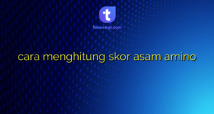 cara menghitung skor asam amino